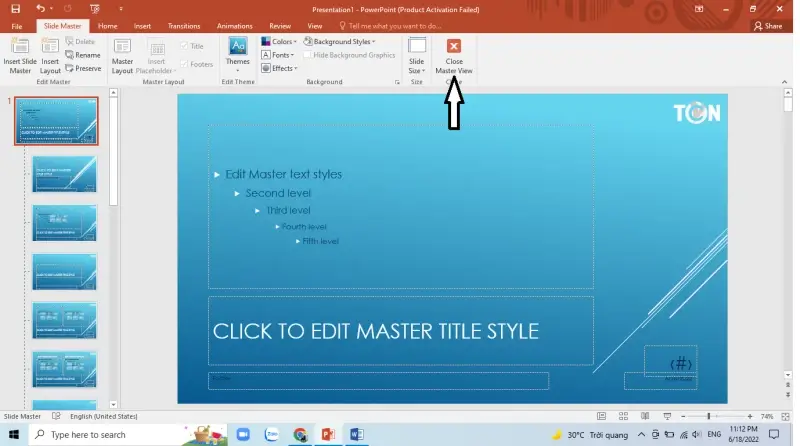 Chèn logo / Slide Master / PowerPoint: Thể hiện thương hiệu của bạn trong bài thuyết trình của mình với tính năng chèn logo đơn giản và dễ dàng. Tự do thay đổi toàn bộ bố cục của bài thuyết trình bằng tính năng Slide Master, tạo ra một bài thuyết trình chuyên nghiệp và hoàn hảo.