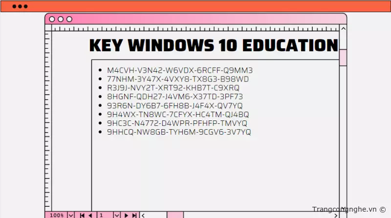 Tổng Hợp Bộ Key Cài Đặt Win 10 Pro 2018 Bản Quyền - Thử Là Thành 100% » Cập  Nhật Tin Tức Công Nghệ Mới Nhất | Trangcongnghe.Vn