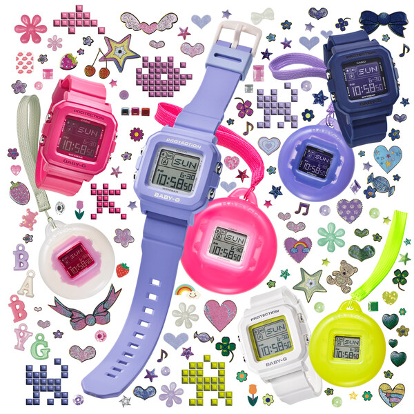 Casio cho ra mắt dòng sản phẩm BABY-G hoàn toàn mới, vừa là đồng hồ đeo tay vừa là một món phụ kiện treo không thể thiếu