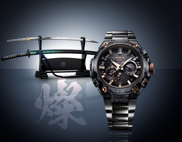 Casio ra mắt mẫu đồng hồ MR-G lấy cảm hứng từ ánh sáng rực rỡ của thanh kiếm katana Nhật Bản