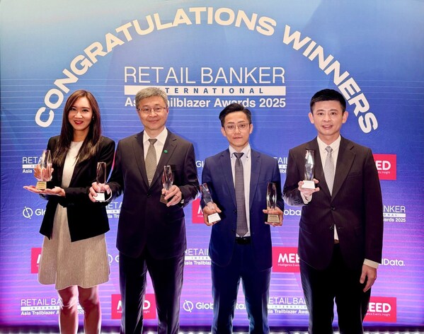 Cathay United Bank giành được 6 giải thưởng từ Retail Banker International cho thành tích xuất sắc trong chuyển đổi số