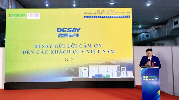 Desay Battery giới thiệu các giải pháp lưu trữ năng lượng toàn diện tại Battery Expo 2025 tại Việt Nam