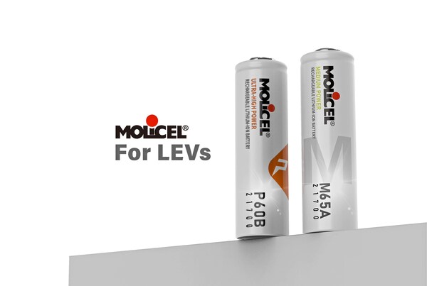 Molicel ra mắt INR-21700-M65A và INR-21700-P60B, tiên phong cung cấp pin hàng đầu thị trường cho xe đạp điện và xe điện hạng nhẹ