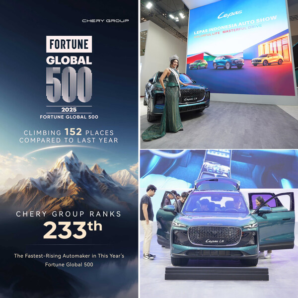 Tập đoàn Chery trở lại bảng xếp hạng Fortune Global 500; LEPAS ra mắt tại Triển lãm ô tô Jakarta và nhận những đơn hàng đầu tiên từ nước ngoài