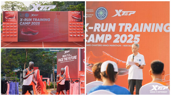 Xtep ra mắt trại huấn luyện X-RUN CAMP đầu tiên dành cho giải Standard Chartered Heritage Marathon Hanoi tại Việt Nam