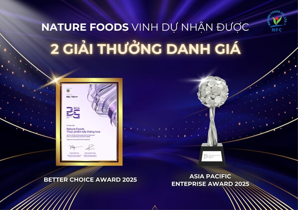 Liên tiếp được vinh danh tại các giải thưởng tầm cỡ - Nature Foods (NFC) khẳng định vị thế trong ngành công nghệ thực phẩm