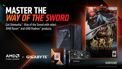 GIGABYTE hợp tác với AMD mang game "bom tấn" Onimusha: Way of the Sword đến với game thủ