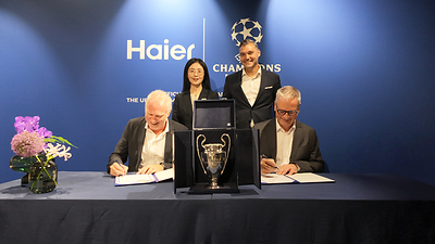Haier công bố quan hệ hợp tác toàn cầu với UEFA Champions League